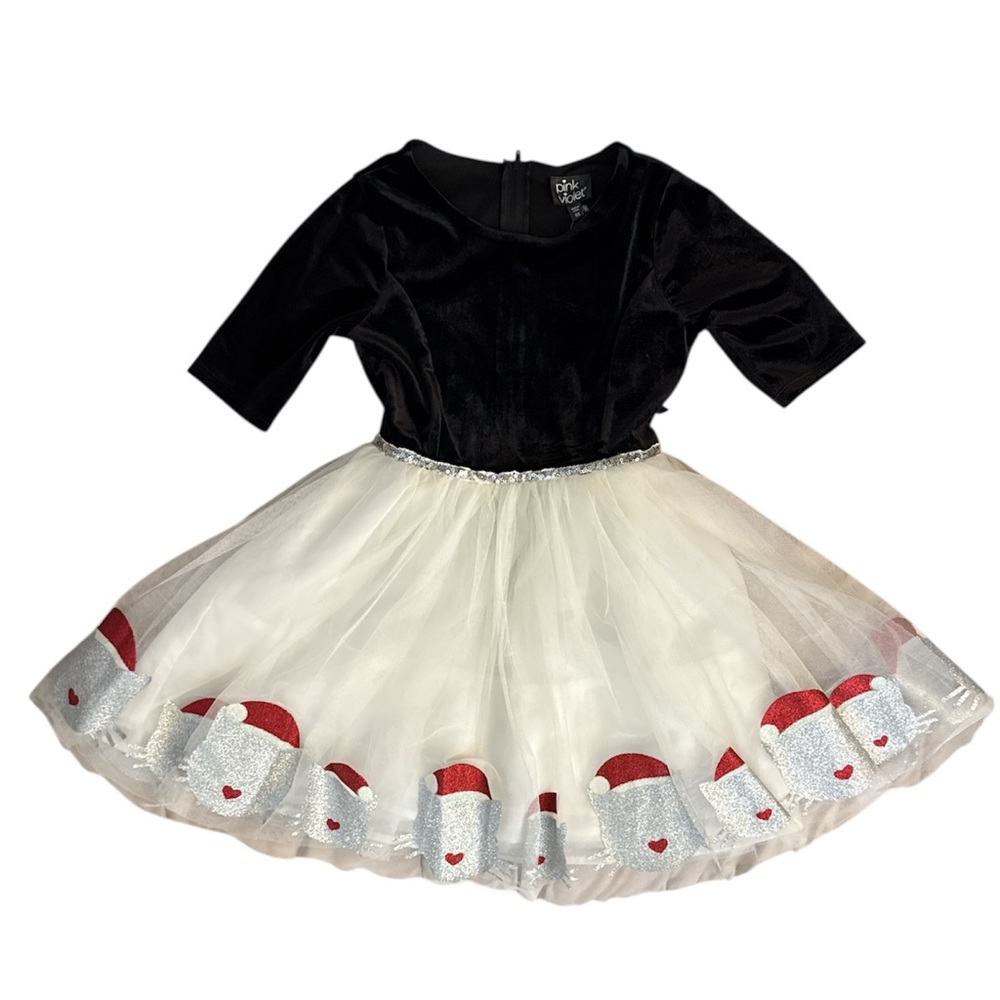 Charming Black and White Kids Costume Dress